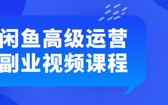 【学习资料】闲鱼高级运营副业视频课程百度云阿里云下载