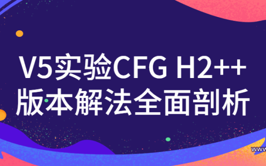 【学习资料】V5实验CFG H2++版本解法全面剖析百度云阿里云下载