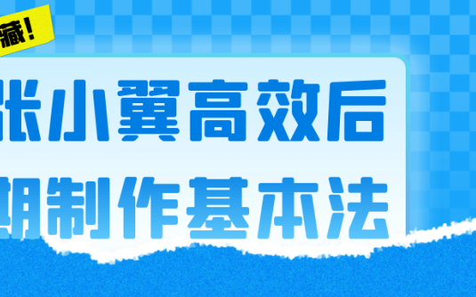 【学习资料】张小翼高效后期制作基本法阿里云天翼夸克网盘下载