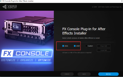 AE插件-特效管理控制工具 VideoCopilot FXConsole+安装教程 – 百度云下载