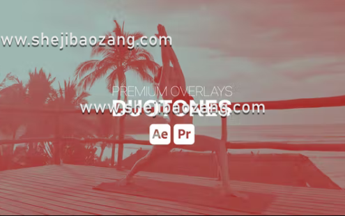 AE/PR模板-Premium Overlays Duotones双色调颜色叠加视觉特效 – 百度云下载