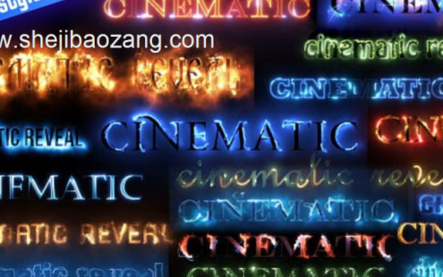 AE模板-50种能量激光火焰电流Saber描边文字标题动画 Cinematic Text Styles V3 – 百度云下载
