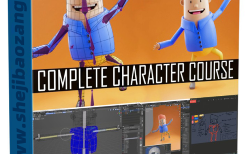 Blender教程（中文字幕）-角色建模与绑定动画实例制作视频课程 – 百度云下载