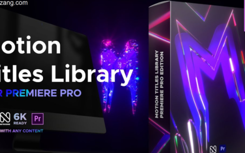 PR模板-200种科技复古卡通赛博朋克电流霓虹发光酷炫文字标题动画 Motion Titles Library – 百度云下载