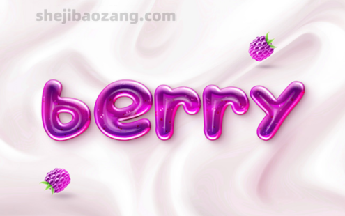 PS字体样机-可爱3D果冻液体水果透明ASL预设动作水珠PSD素材模板 – 百度云下载