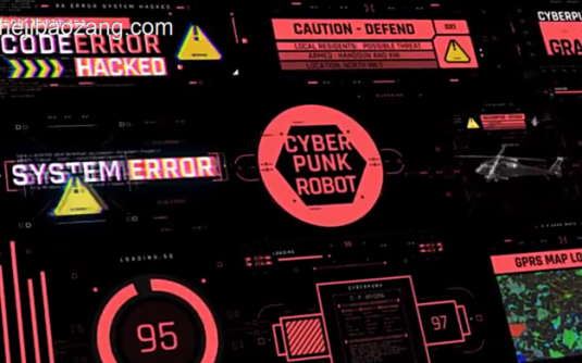 AE脚本-500个HUD科技感赛博朋克UI界面元素动画预设 Cyberpunk HUD UI – 百度云下载