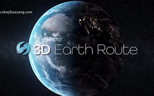 AE模板/脚本-3D Earth Route 三维地球自定义位置坐标定位导航连线展示动画 – 百度云下载