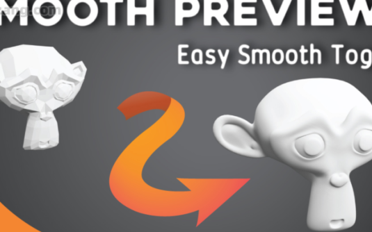 Blender插件-三维模型平滑细分曲面一键搞定 Smooth Preview V1.2 – 百度云下载