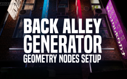 Blender插件-快速生成港风街道楼房巷子广告牌建筑模型合集 Back Alley Generator v1.1 – 百度云下载